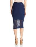 Bcbgeneration Mesh Panel Skirt Dark Navy XSmallsmall