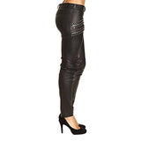 Studded Leather Pant With Zip It 44 Black
