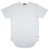 New EPTM Fashion Original Long Curved Hem White Scoop Tee TShirt EP5060 3XL