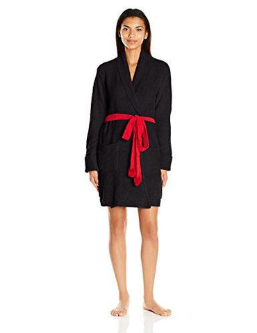 Cozy Sweater Robe Raven Black Medium