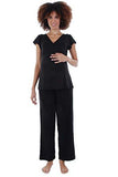 Serena 2 Piece Top & Pant Set Black XLarge