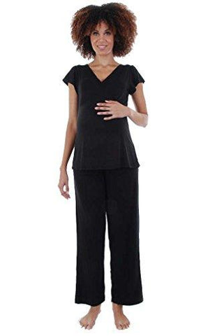 Serena 2 Piece Top & Pant Set Black XLarge