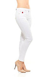 Red Casual High Rise Stretchy Denim Pants