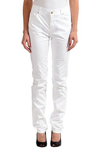 White Straight Leg Denim Us 5 It 41;
