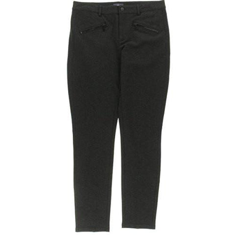 Zip Ponte Leggings Charcoal 8
