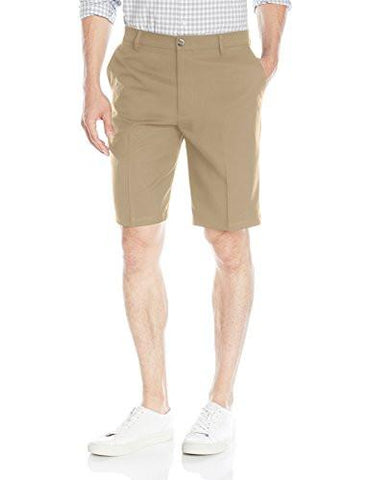 Golf Short Classic Fit Flat Front Khaki 34W