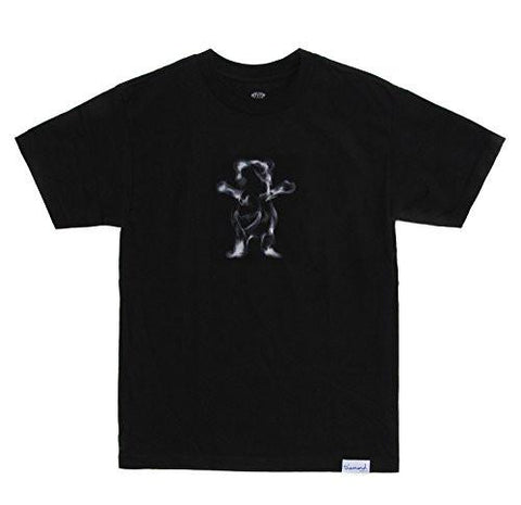 DIAMOND SUPPLY CO X GRIZZLY GRIPTAPE MEN SMOKE BEAR SHORT SLEEVE T SHIRTBLACKS