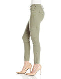 Halle Mid Rise Super Skinny Crop Cargo Jean Burnt Olive 26