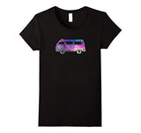 Cute Camper Van Hippie SuMMer Boho Galaxy Beach T Shirts Small Black
