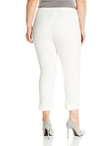 Plus Size Cropped Flare Pant Offwhite 22W