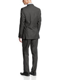 2 Button Side Vent Wool Suit With Flat Front Pant Brown 42 Regular