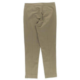 Twill Lift Tuck Ankle Pants Beige 4