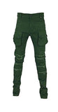 Cargo Destressed Patch Slim Pants Olive 32