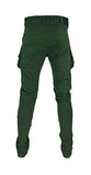 Cargo Destressed Patch Slim Pants Olive 32
