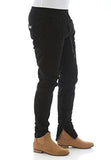 Ankle Zip Slim Stretch Twill Jogger Pantsblackxl