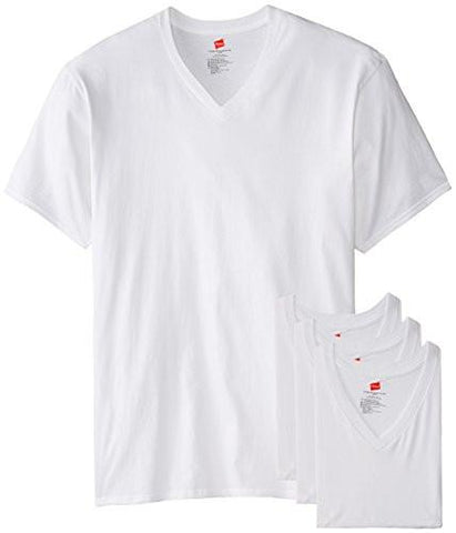 HANES TALL 3PACK MAN VNECK TSHIRT WHITE XLARGETALL