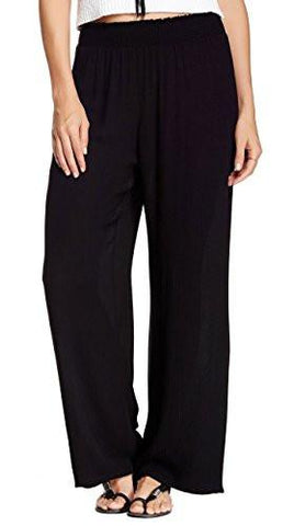 Daniel Rainn Wideleg Smocked Waist Pants Black Xl
