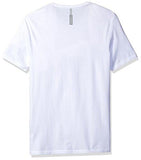 JEANS SHORT SLEEVE METALLIC BLOCKS CK LOGO TSHIRT WHITE WASH LARGE