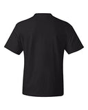 HANES BEEFYT CREWNECK SHORTSLEEVE TSHIRT BLACK XLARGE TALL