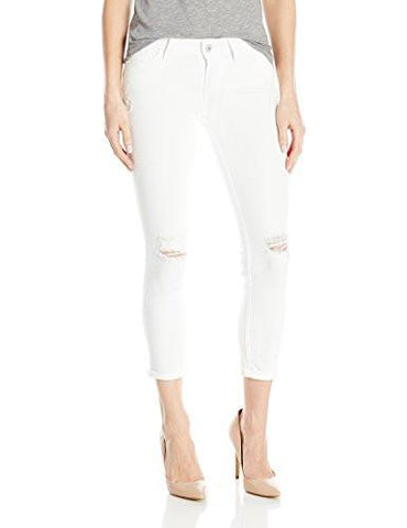 535 Cropped Super Skinny Jean Destructed White 26 Us 2