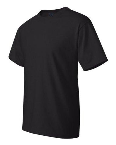 HANES BEEFYT CREWNECK SHORTSLEEVE TSHIRT BLACK XLARGE TALL