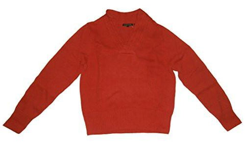 Long Sleeve Sweater VNeck Ablaze Red XLarge