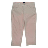 Ariel Twill Rhinestone Ankle Cropped Pink 8