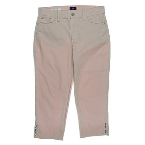 Ariel Twill Rhinestone Ankle Cropped Pink 8