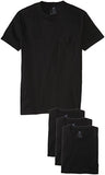 HANES 4PACK FRESHIQ ASSORTED POCKET TSHIRT BLACK XLARGE