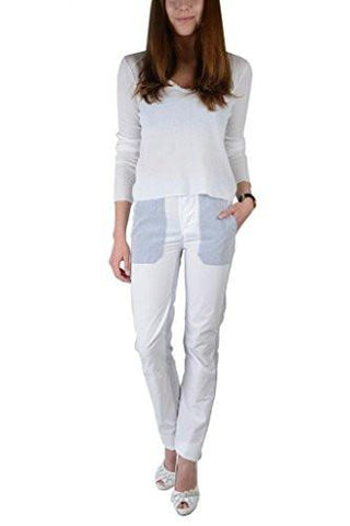 Mm6 Linen Two Tone Casual Pants Us 6 It 42 Multicolor