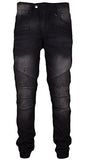 Biker Joggers Denim Jogger Pants 32Wx30L Black
