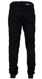 Tapered Ribbing Twill Jogger Pants
