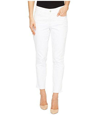 Alina Skinny Ankle With Frayed Hem Optic White 10