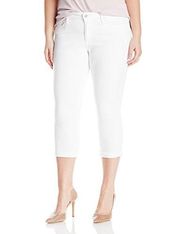 Plus Size Modern Capris White 20