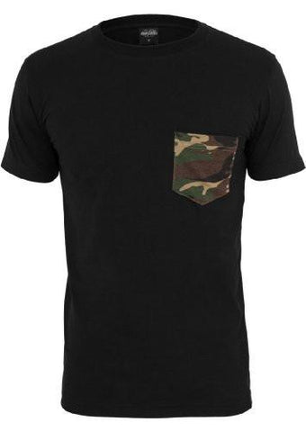 Urban Classics Tb492 Camo Pocket Short Sleeve T Shirt M BlkCamo