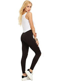 Leggings Cutout Skinny Tights Ripped Yoga Workout Pants Black Small