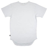 New EPTM Fashion Original Long Curved Hem White Scoop Tee TShirt EP5060 3XL