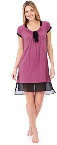 Evening Beauty Sleepshirt Pyjama Lounge Top Pink Stp Medium