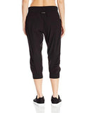 Performance Rib Cuff Bottom Capri Pant Black L