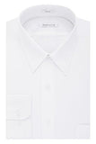 Poplin Regular Fit Solid Point Collar Dress Shirt White 16.5 Neck 3435 Sleeve