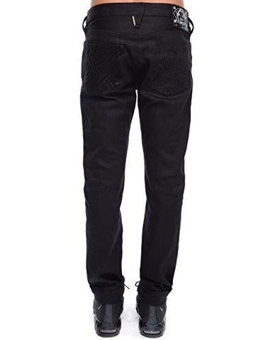 Stretch Skinny Fit Text Clan Selvedge Denim