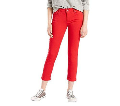 Mid Rise Skinny Crop Jean Cherry Bomb Rinse Nondenim 31 Us 12