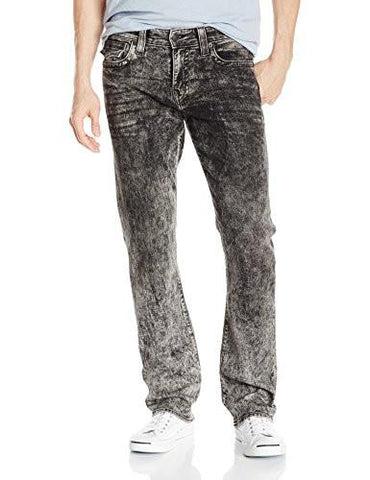 Ricky Relaxed Straight Leg Acid Wash Jean Mineral Marble 30