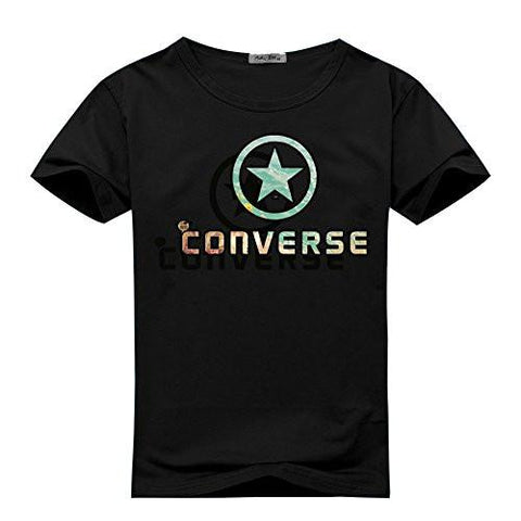HOT CONVERSE LOGO FOR PRINTED SHORT SLEEVE TEE TSHIRT XLARGE BLACK
