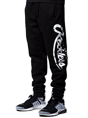 Big R Script Sweatpants Black M Bottoms Sweatpants Black