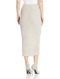 Bcbgeneration Rib Slit Skirt Light Heather Grey Large