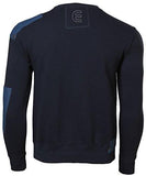 EMPORIO FLEECE OVER HEAD SWEATSHIRT TOP MEDIUM NAVY