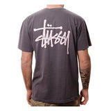 STUSSY BASIC STUSSY PIG. DYED TSHIRT SIZE: SMALL COLOR: BLACK