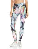 Active Long Pant Print Black Contrast Floral Washout Medium