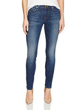 Jennie Mid Rise Curvy Skinny Jean Twisted Seam Cobalt Rush 31